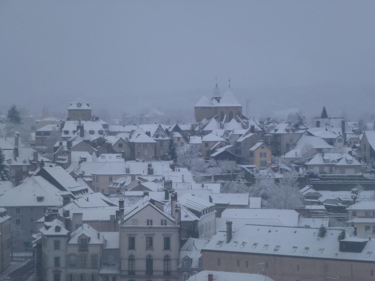 Quartier Sainte-Marie sous la neige